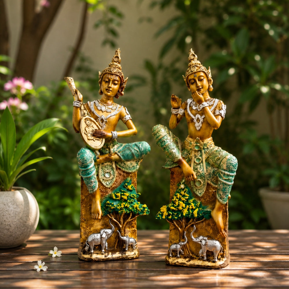 Premium Bansuri Buddha Statue for Home Decor