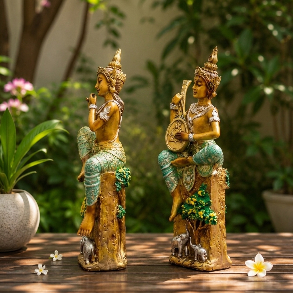 Premium Bansuri Buddha Statue for Home Decor