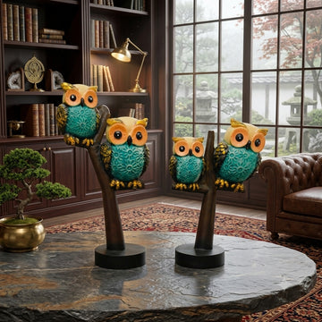 Premium Decorative Owl Family Figurines