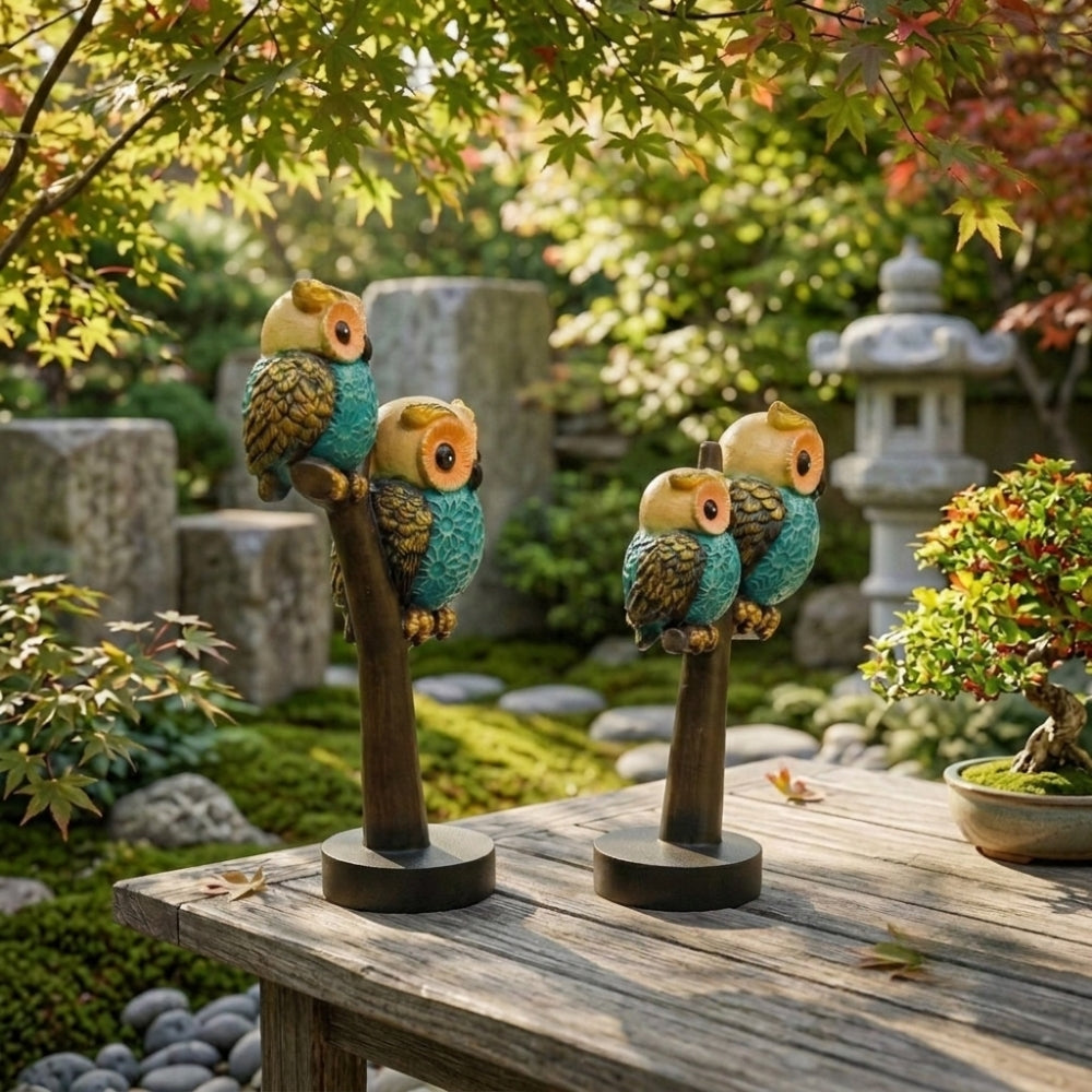 Premium Decorative Owl Family Figurines