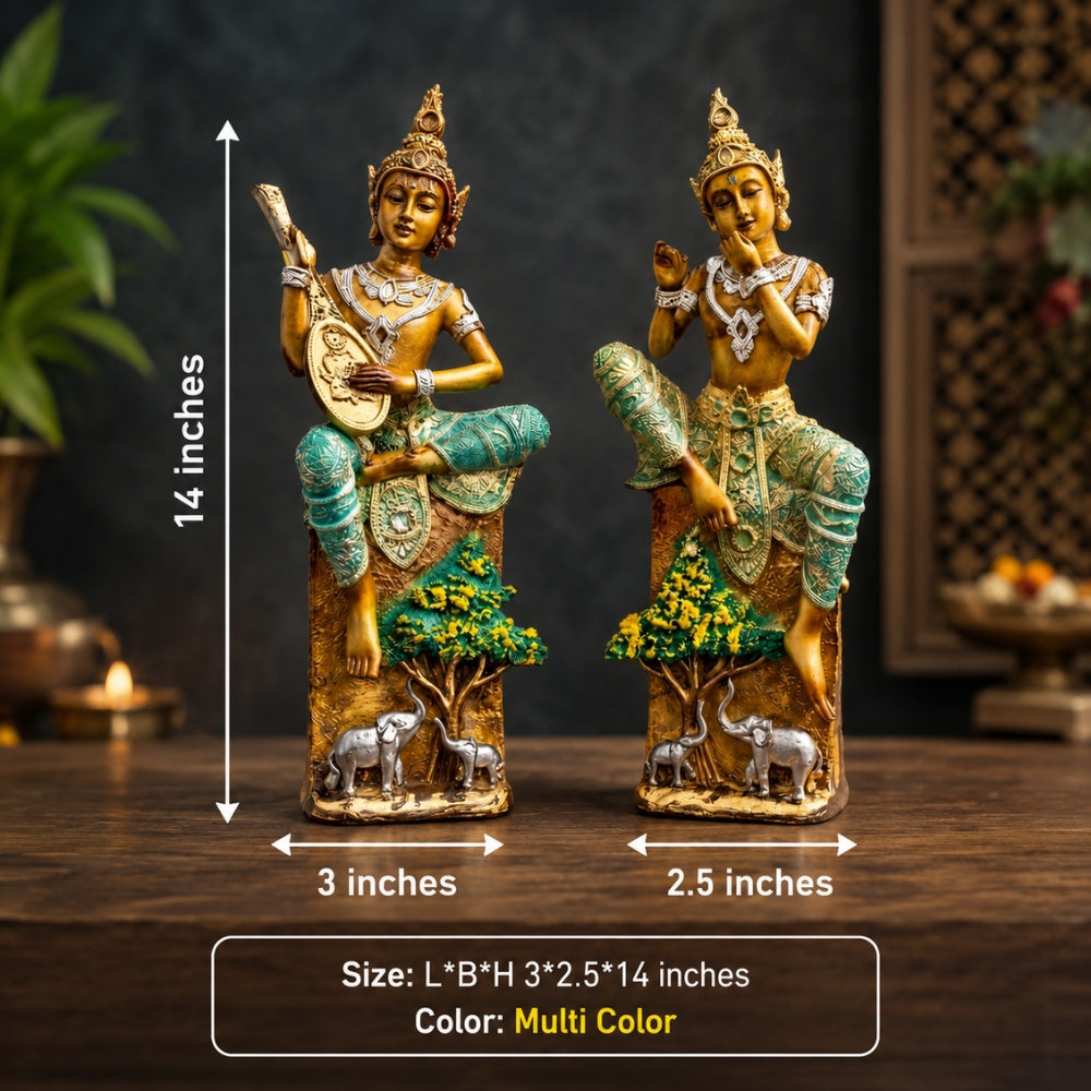 Premium Bansuri Buddha Statue for Home Decor