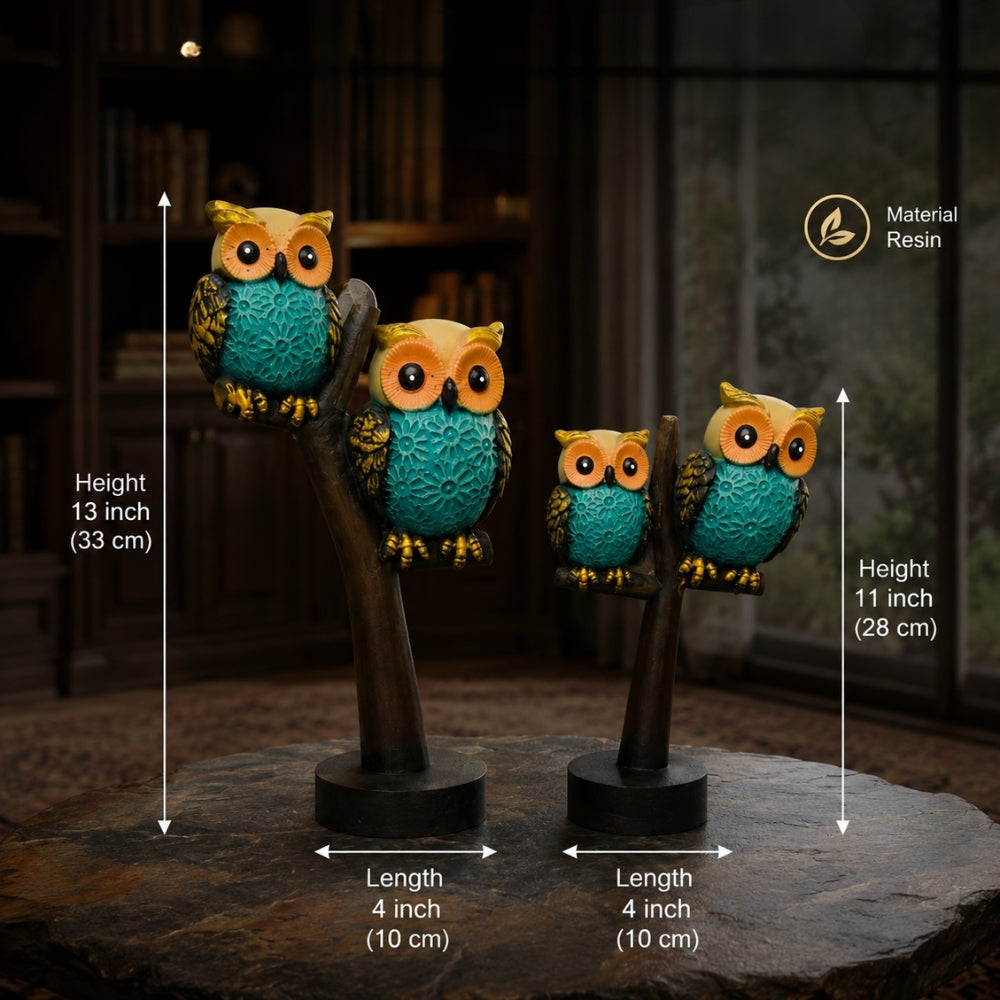 Premium Decorative Owl Family Figurines