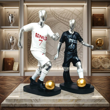 Premium Football Player Statue | Decorative Sports Collectible Figurine