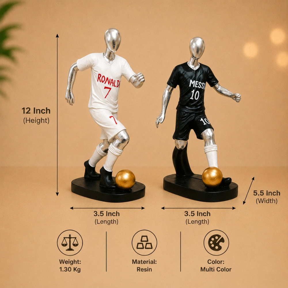 Premium Football Player Statue | Decorative Sports Collectible Figurine