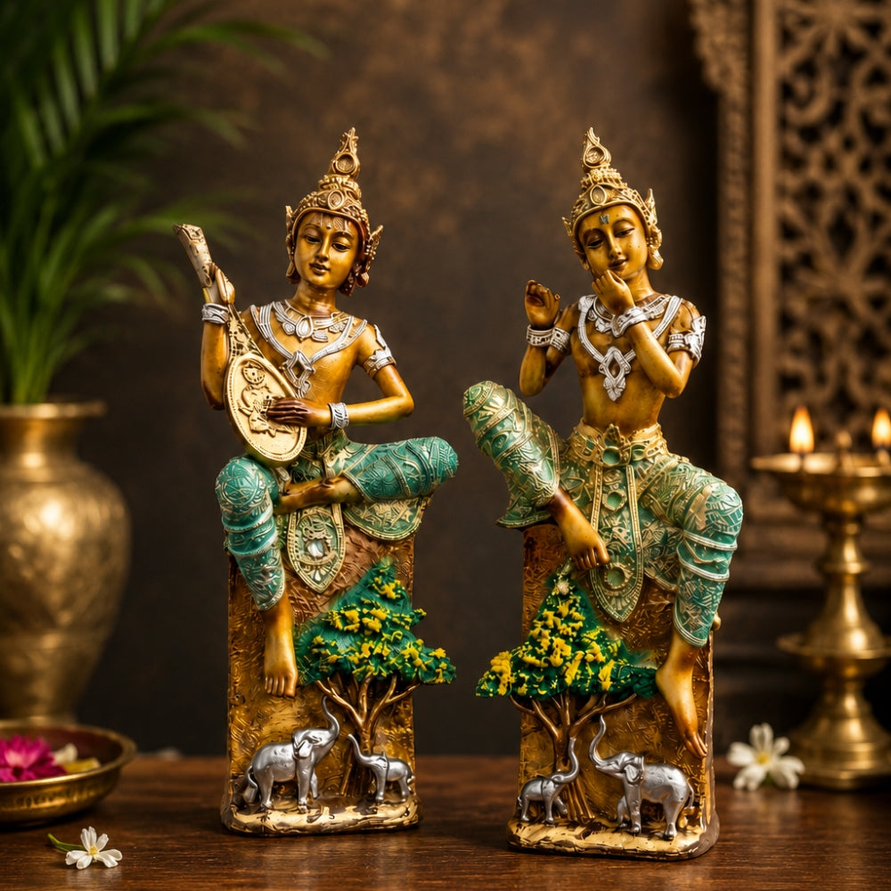 Premium Bansuri Buddha Statue for Home Decor