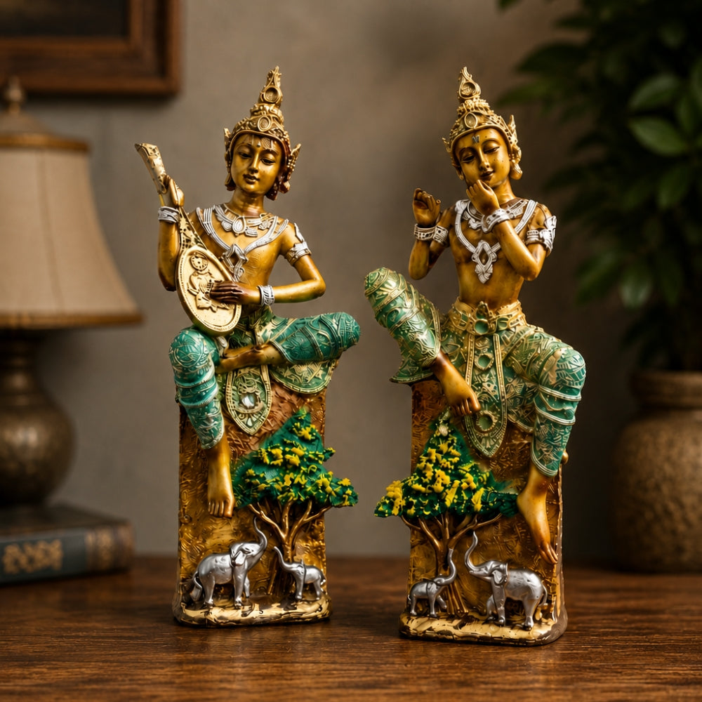 Premium Bansuri Buddha Statue for Home Decor